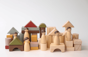 Birch & Bug - Sorting & Stacking Toys - Birch Loose Blocks - Set of 50 pieces - BBLB5001
