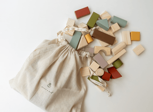 Birch & Bug - Sorting & Stacking Toys - Birch Loose Blocks - Set of 50 pieces - BBLB5001