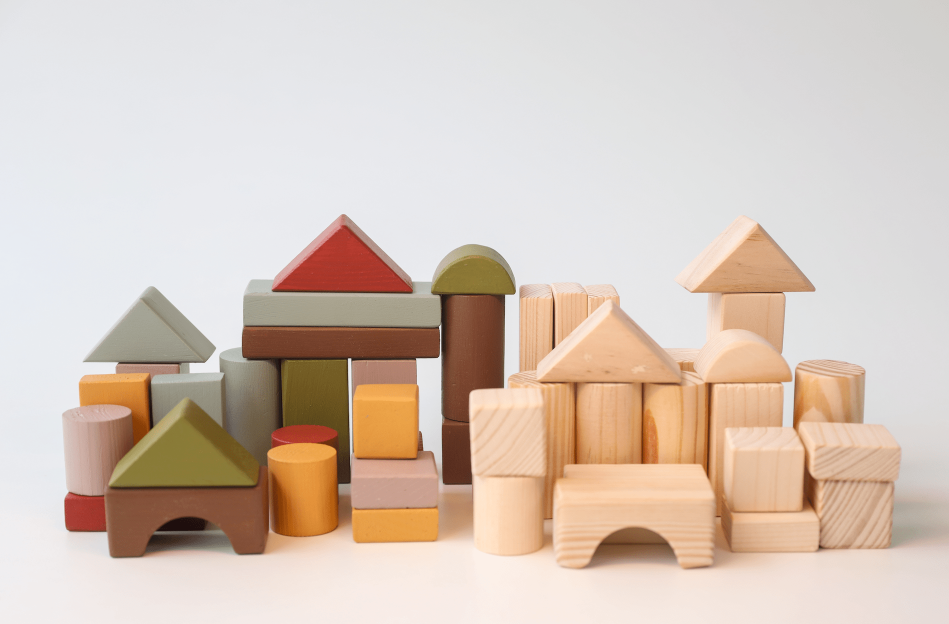 Birch & Bug - Sorting & Stacking Toys - Birch Loose Blocks - Set of 50 pieces - BBLB5001