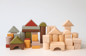 Birch & Bug - Sorting & Stacking Toys - Birch Loose Blocks - Set of 50 pieces - BBLB5001