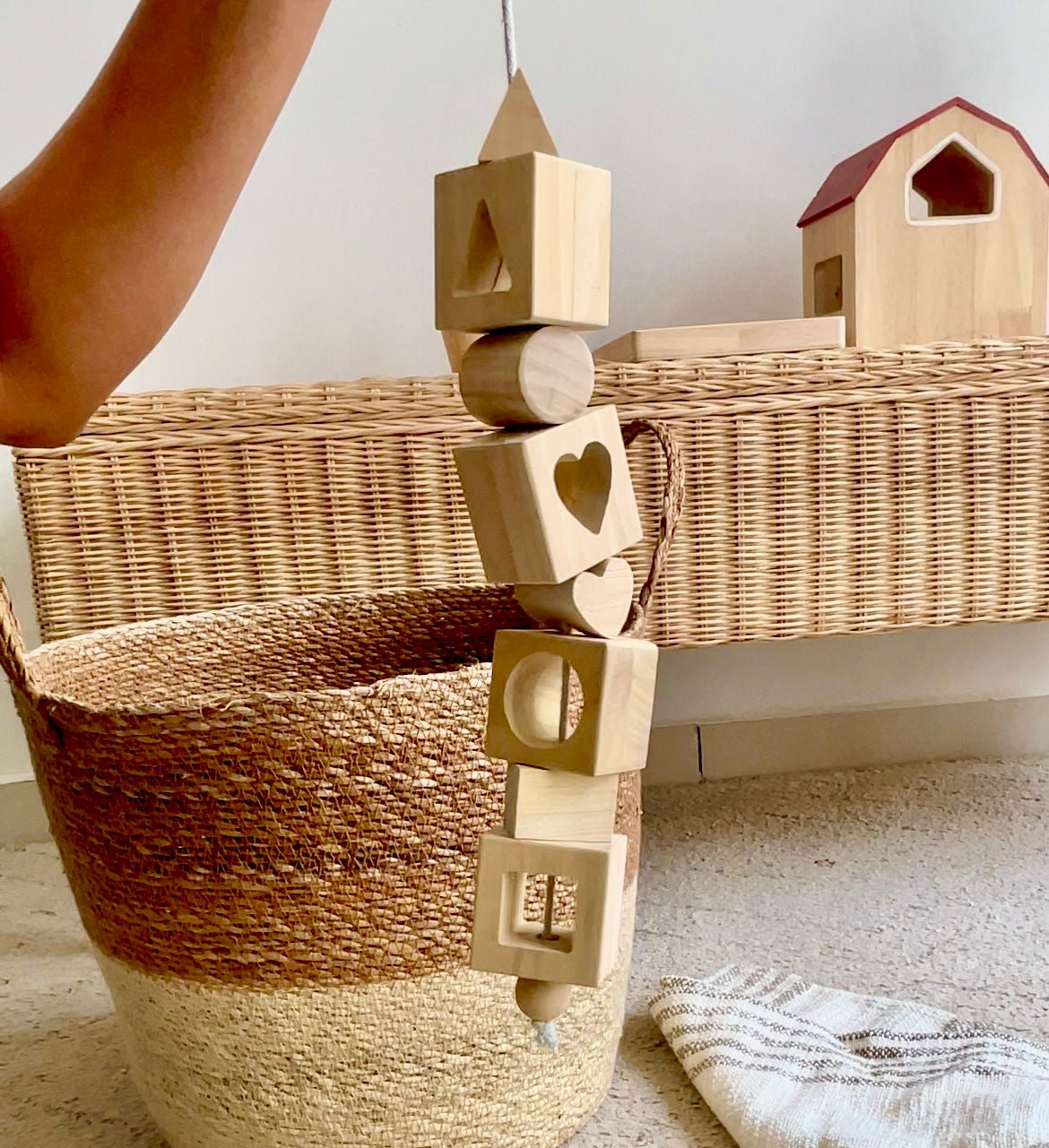 Birch Shapes Lacing Toy - Natural - BBLT0602