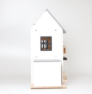 Birch WonderHome with Balcony and garage - 40pcs of furniture included - Pretend Play