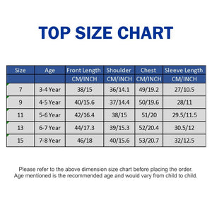 Blace Emroidered Neck Party Top for Girls - 3 - 4 Years Kids Clothing