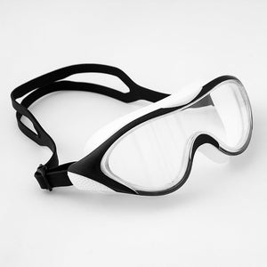 Black Big Frame UV protected anti - fog unisex swim goggles for Kids - 