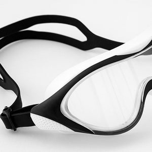 Black Big Frame UV protected anti - fog unisex swim goggles for Kids - 