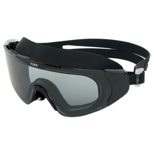 Black Full Glass panel styled Anti Fog UV Protection leakproof design Swim Goggles for Adults - Swim