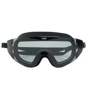 Black Full Glass panel styled Anti Fog UV Protection leakproof design Swim Goggles for Adults - Swim