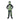 Black Green Luminous Skeleton Kids Halloween Costume - Little Surprise BoxBlack Green Luminous Skeleton Kids Halloween Costume