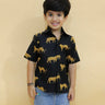 Black Leopard Print Boys Shirt - TWKD-SN-BLP-0-6