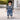 Black Mad Ted Dungaree with Stripes T-shirt, 2 Pcs Clothing Set For Toddlers And Kids - 1 - 2 Years Kids Clothing