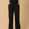 Black Maternity Knit Denims With Belly Support - Dark Wash - MDD - AN - BKDN - S