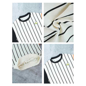 Black & Orange Colorblock Full Sleeves T-shirt for Kids - 3 - 4 Years Kids Clothing