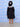 Black Plaid Flanner Girls Winter Dress