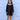 Black Plaid Flanner Girls Winter Dress