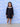 Black Plaid Flanner Girls Winter Dress