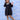Black Plaid Flanner Girls Winter Dress