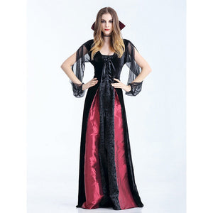 Black & Red Witch Adult Costume Fancy Dress Up - M Halloween