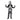Black White Luminious Glow in Dark Skeleton Kids Halloween Costume - Little Surprise BoxBlack White Luminious Glow in Dark Skeleton Kids Halloween Costume