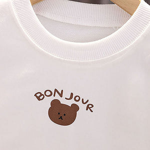 Black/Beige Teddy 3 pcs Track Suit set for Toddlers/Kids - Little Surprise BoxBlack/Beige Teddy 3 pcs Track Suit set for Toddlers/Kids