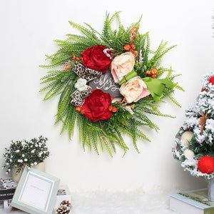 Blessed theme Artificial Christmas Wreath for Wall,Door and Tree Decor - Wreaths, Garlands & Mini Trees