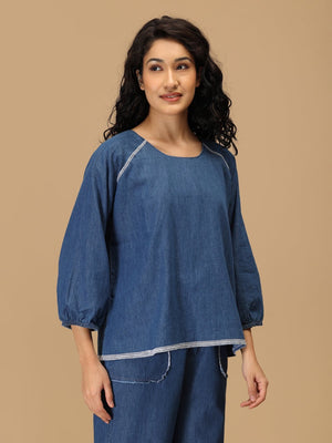 Blue Bleu Essence Women's Top - Women's Tops