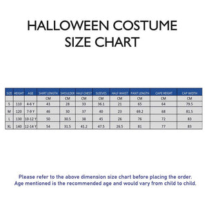 Bloodsuck Vampire ,Kids Halloween Costume Fancy Dress Up - 4 - 6 Years Halloween