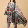 Bloom & Burst Maternity and Nursing Kurta Set With Dupatta - MEW - SK - BMBRS - S