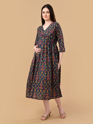Bloom & Go Maternity And Nursing Dress - S Maternity Casual Dress