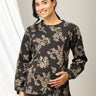 Bloom in the Dark Maternity and Nursing Sweatshirt - MNSWT - SD - BLMID - S