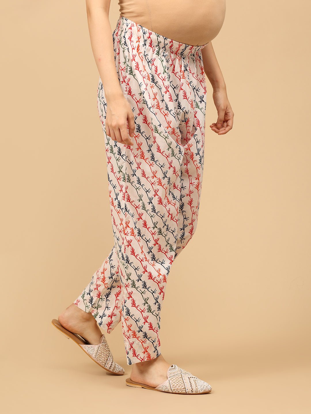 Bloom Popper Maternity and Nursing Kurta Set With Dupatta - MEW - SK - BLMP - S