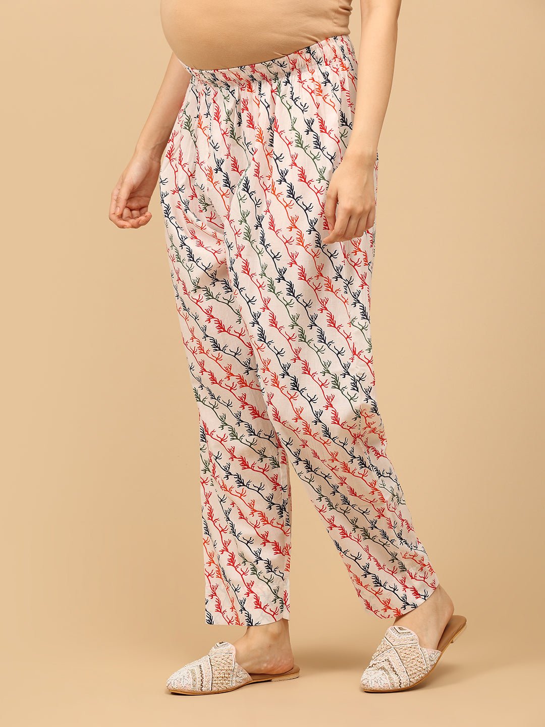 Bloom Popper Maternity and Nursing Kurta Set With Dupatta - MEW - SK - BLMP - S