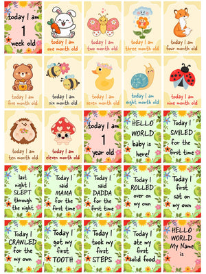 Blooming with Joy Milestone Cards - (Pack of 25) - MSCD - BLWJ