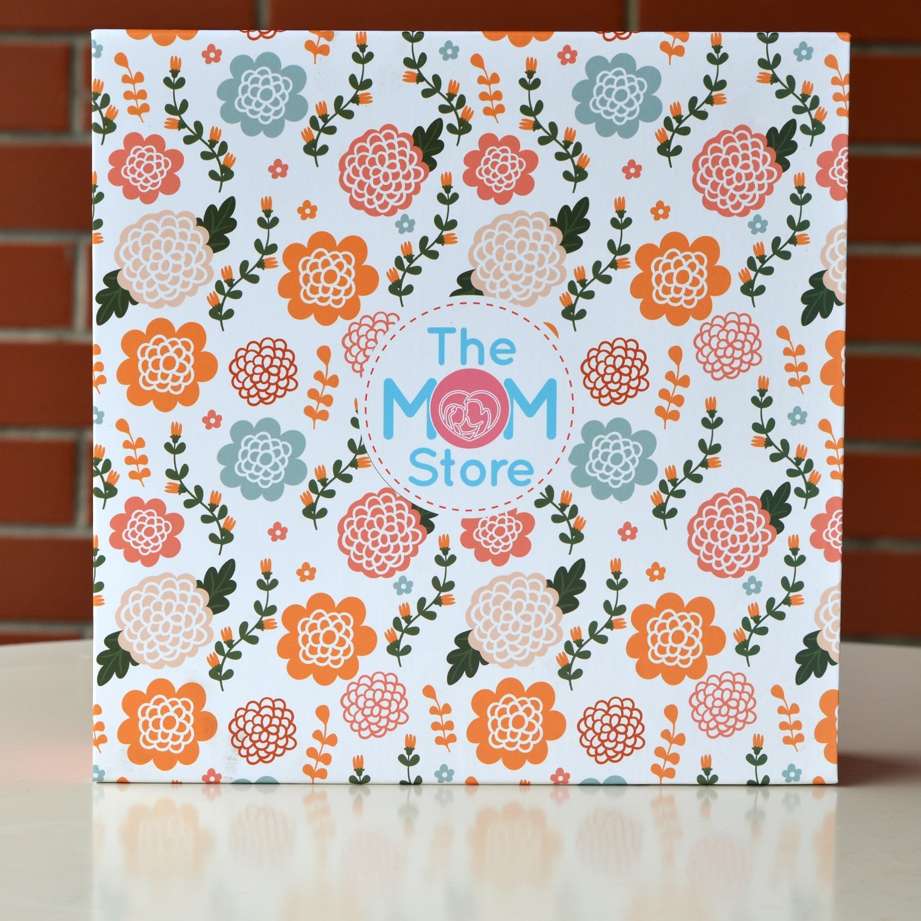 Blossom Bundle 4 PCS New Born Gift Hamper Set - Glitter - Coral Gift Box