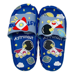 Blue all over Astronaut theme Slip on Clogs, Summer/Monsoon all season Footwear for Toddlers & Kids - Little Surprise BoxBlue all over Astronaut theme Slip on Clogs, Summer/Monsoon all season Footwear for Toddlers & Kids