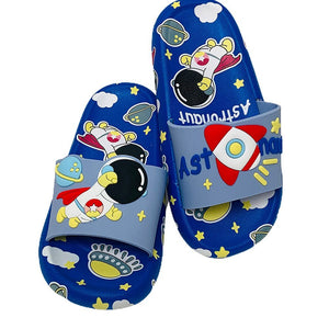 Blue all over Astronaut theme Slip on Clogs, Summer/Monsoon all season Footwear for Toddlers & Kids - Little Surprise BoxBlue all over Astronaut theme Slip on Clogs, Summer/Monsoon all season Footwear for Toddlers & Kids