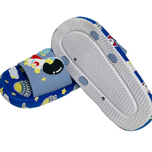 Blue all over Astronaut theme Slip on Clogs, Summer/Monsoon all season Footwear for Toddlers & Kids - Little Surprise BoxBlue all over Astronaut theme Slip on Clogs, Summer/Monsoon all season Footwear for Toddlers & Kids