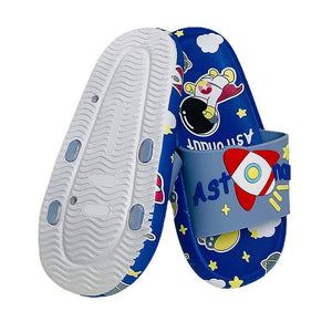 Blue all over Astronaut theme Slip on Clogs, Summer/Monsoon all season Footwear for Toddlers & Kids - Little Surprise BoxBlue all over Astronaut theme Slip on Clogs, Summer/Monsoon all season Footwear for Toddlers & Kids