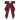Blue and Red Stripes Two in One Hair Clip and Broach - 