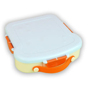 Blue Bread slice Fun themed Kids Lunch Box/ Tiffin - Back To School