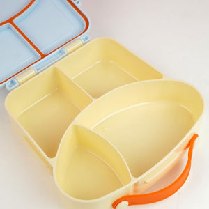 Blue Bread slice Fun themed Kids Lunch Box/ Tiffin - Back To School