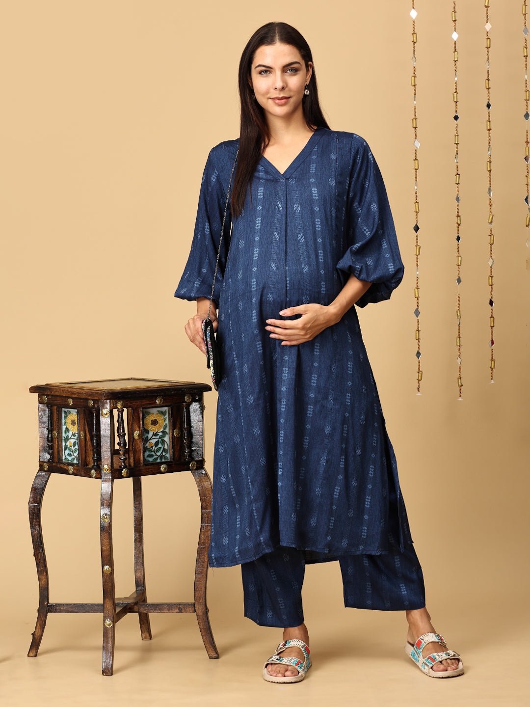 Blue By You Maternity and Nursing Co Ord Set - MEW - SK - BLBY - S