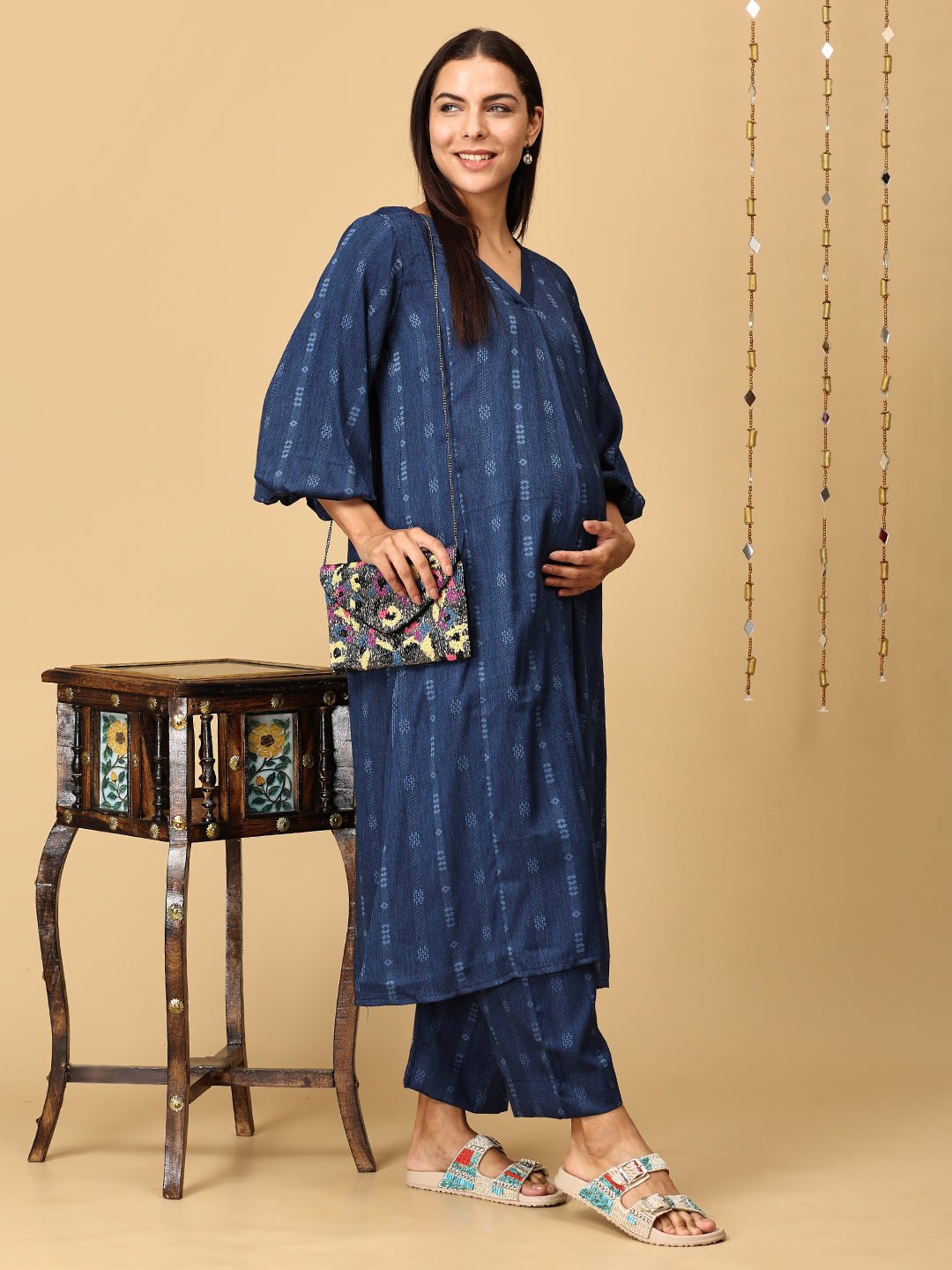 Blue By You Maternity and Nursing Co Ord Set - MEW - SK - BLBY - S