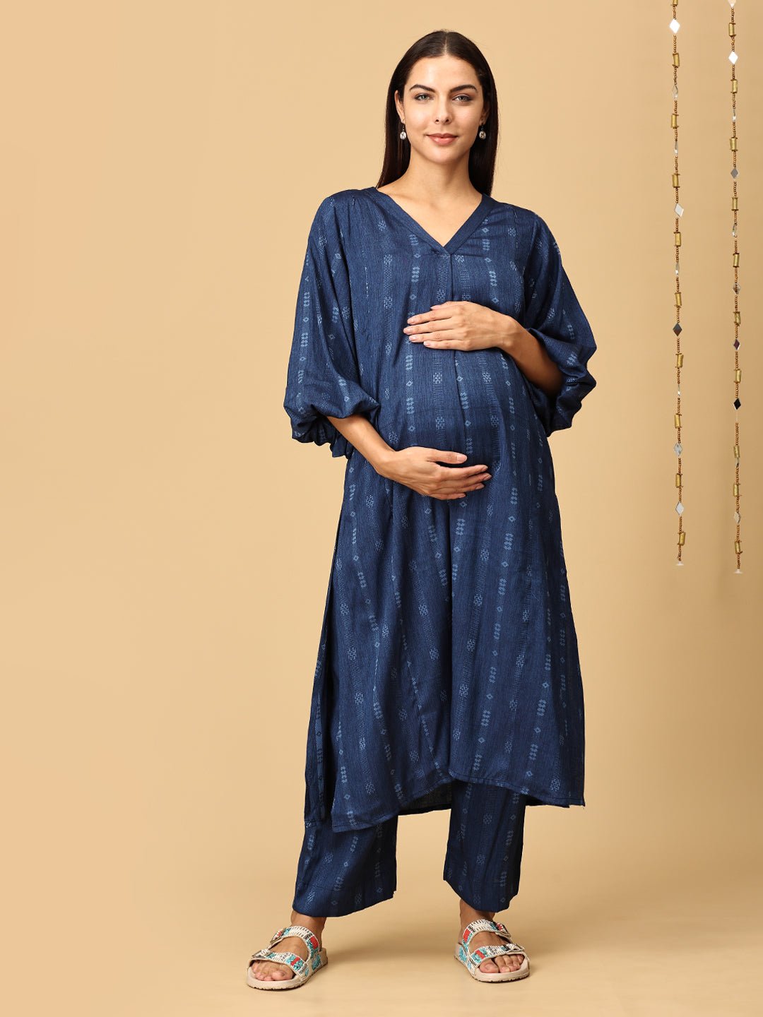 Blue By You Maternity and Nursing Co Ord Set - MEW - SK - BLBY - S