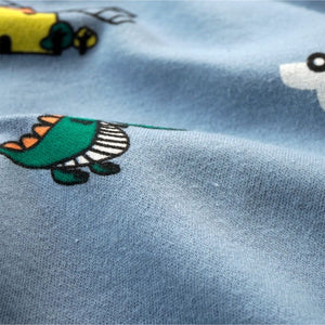 Blue Crocodile, Car, Windmill Full sleeves tops & pants set Unisex Kids Wear - 18 - 24 months Kids Clothing