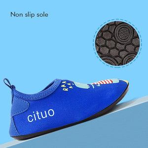 Blue Dino Non- slip, Quick dry Beach shoes for kids - Little Surprise BoxBlue Dino Non- slip, Quick dry Beach shoes for kids