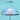 Blue Dino, Unique Spanish Patio Style Kids Umbrella, 5-12 years, Blue - Little Surprise BoxBlue Dino, Unique Spanish Patio Style Kids Umbrella, 5-12 years, Blue