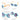 Blue Frame with Orange Arms, Anti Ultraviolet Unisex Sunglasses for Toddlers with Hardcase Storage - 2 - 5 years Swim