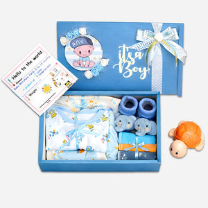Blue Joy Newborn Hamper 0 - 12 Months - Baby Gifting