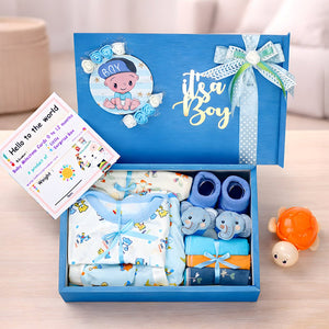 Blue Joy Newborn Hamper 0 - 12 Months - Baby Gifting
