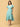 Blue Looming Beauty Women's Wrap Dress - WDRS - SK - BLBT - S